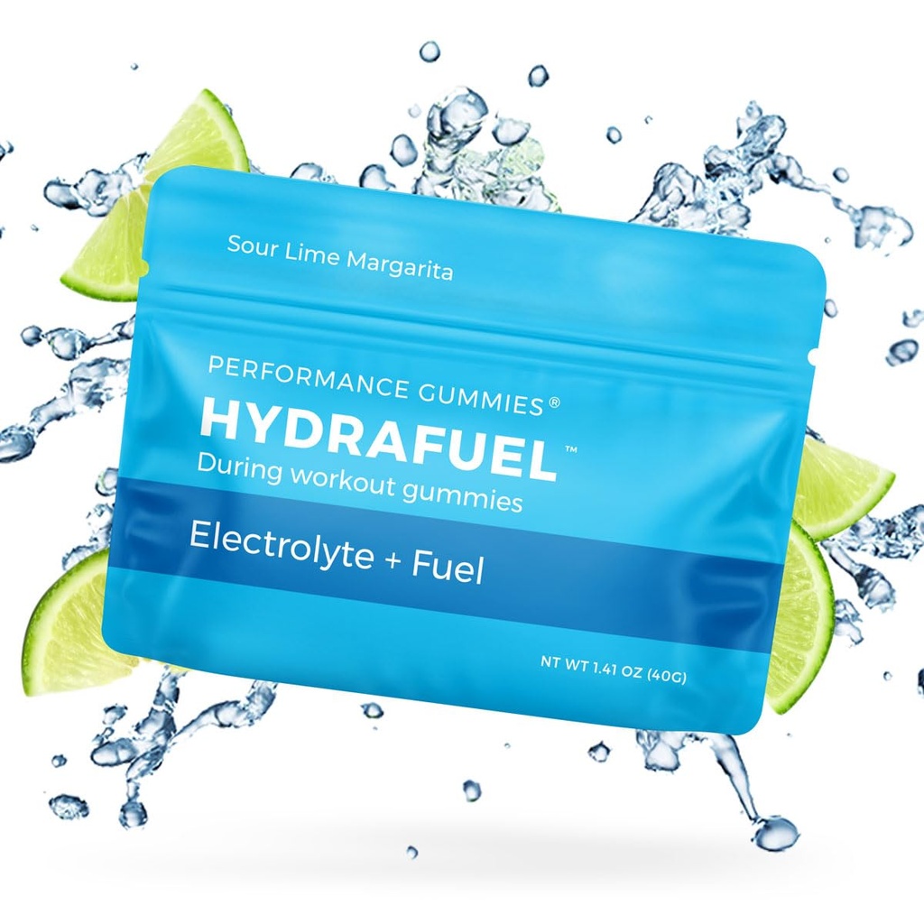 SGC Seattle Gummy Company – HydraFuel Electrolyte Hydration Gummies –12-Pack Margarita – Enhanced Athletic Performance and Hydration Support – Quick Carbohydrates and Electrolytes
