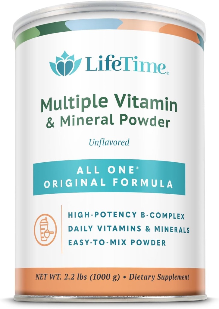 ALL ONE Multiple Vitamin & Mineral Powder, Original Formel, Einmal täglich Multivitamin, Mineral & Aminosäure-Ergänzung, 8g Protein (66 Servierungen) (66 Servierungen)