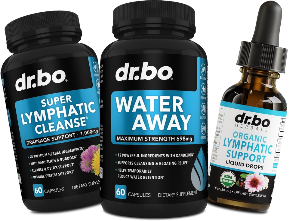 Wasser Pillen Diuretics & Lymphatic Drainage Ergänzungen - Natürliche Wege Pillen Wasser Retention & Organische Lymphe Unterstützung Flüssigkeitstropfen reinigen - Fluid & Lymph System Unterstützung Ergänzung Detox