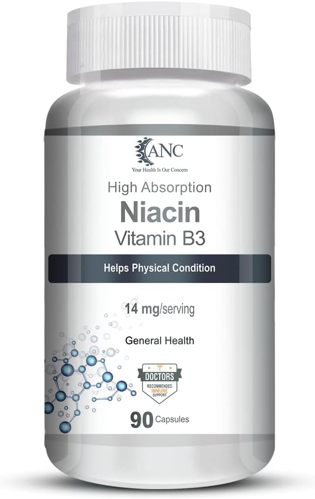 Vitamin B3 für Vaskularität & Energie erhöhen 90 Veg Kapseln