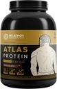 Atlas en poudre de protéines de chocolat Lait de chèvre Lactosérum avec protéines caséines 22 g Protéines par portion
