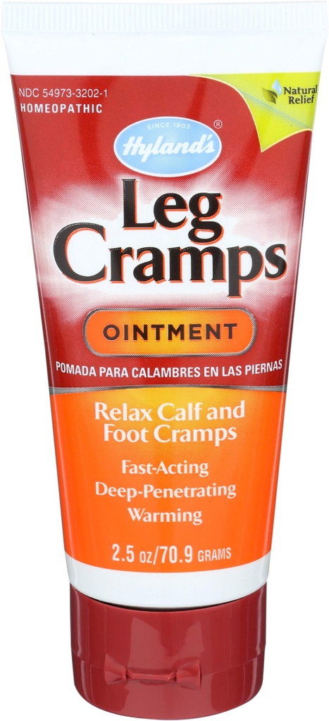 Hyland's Leg Cramps Salbe, Arnica Gel Leg Cramp Relief, natürliches Relief von Kalb, Bein und Fußkramp, 2,5 oz