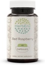 HerbEra Red Raspberry 60 Kapseln, 500 mg, Red Raspberry (Rubus idaeus) Getrocknete Blatt (60 Kapseln)