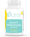 Sii Slim Healthy Living Bariatric Multivitamin con Ferro - 22.5mg Ferro, 60 Capsule - ASMBS Compliant - Ideale per i pazienti baratici - Una volta supplemento giornaliero