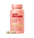 Love Wellness Good to Glow | Integratore di collagene con Biotin, Vitamina C, E, Ashwagandha & Zinc | Promuove Smooth, Glowing & Clear Skin