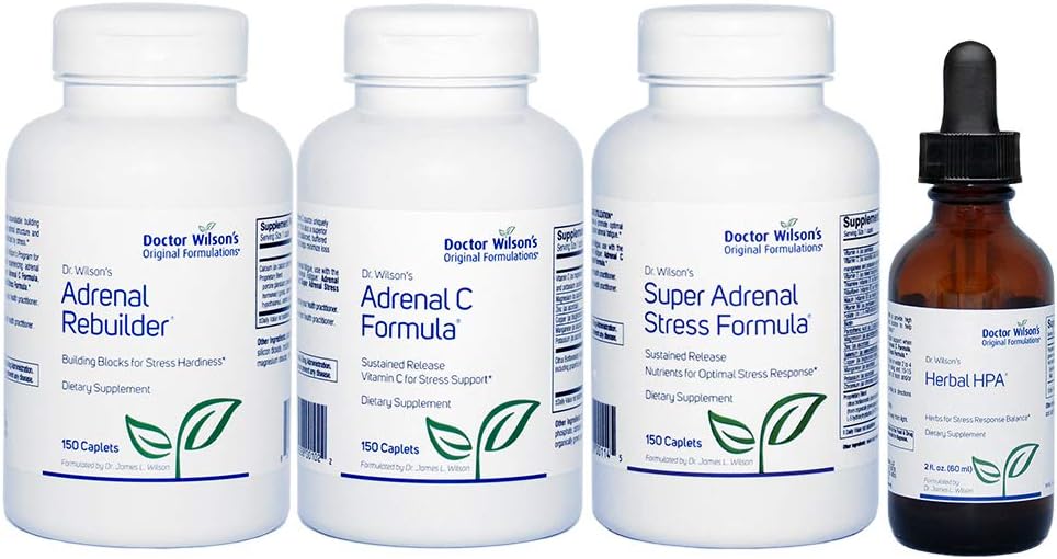 Dr. Wilsons Adrenal Fatigue Protocol Kit für Adrenal Support HPA Large