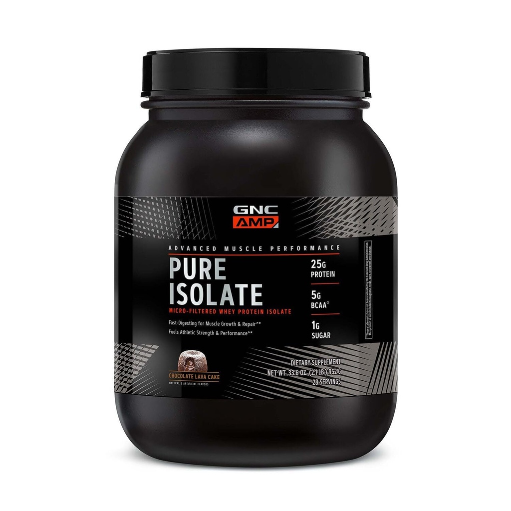 GNC AMP Pure Isolate Protein - Torta di Lava Cioccolata (28 Serve)