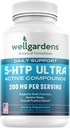 100% puro 200 MG 5-HTP Ultra per il sonno sano e il senso di benessere - Supporto Mood, stress, sonno - 5HTP Supplemento con calcio - 60 5HTP 200mg capsule, 30 Serve