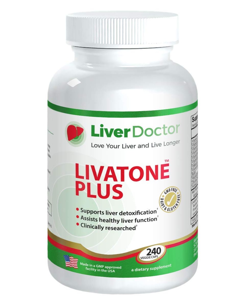 Più fegato Detox capsule fegato Cleanse e pillole di disintossicazione con cardo e antiossidanti (240 conte)