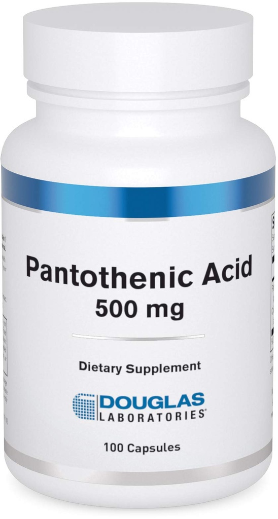 Douglas Laboratories Acide pantothénique 500 mg de vitamine B5 pour soutenir la production d'énergie cellulaire et le métabolisme*