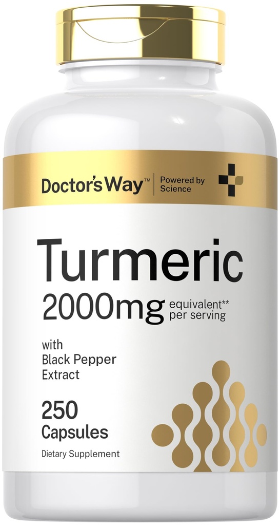 Supplemento 2000mg | 250 capsule | con estratto di pepe nero | Non OGM, Gluten Free Complex