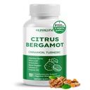Citrus Bergamotte 9-in-1 Formel - mit Cinnamon Turmeric Odorless Knoblauch, Olive Leaf, Artichoke - Made and Tested in USA