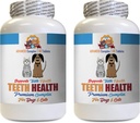 Trattamenti di cattivo respiro per cani - Animali domestici Premium denti salute per cani e gatti - Oral Gum Teeth Complex Support - Dog Mineral Supplement - 120 compresse (2 bottiglie)