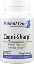 Paziente One Cogni-Sharp | Supplemento al supporto Cognizione, Focus e Clarity Mentale* | con Gingko, Lion's Mane, Bacopa e altro | 60 capsule