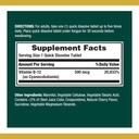 Nature's Bounty Vitamin B12, unterstützt Energiemetabolismus und Nervous System Gesundheit, 500mcg, 100 Schnellauflösen Tabletten (Pack von 2)