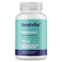 BESTVITE Melatonina 30mg (120 capsule vegetariane) - No Stearates - Vegan - Non OGM - Gluten Free - Melatonina ad alta dose