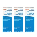 Rugby Dibucaine Topical Anestetico 1% Unguento emorroide - Crema di sollievo del dolore per il prurito e la combustione, Trattamento emorroidi, Anti Itch Cream 1 Oz (3 Confezione)