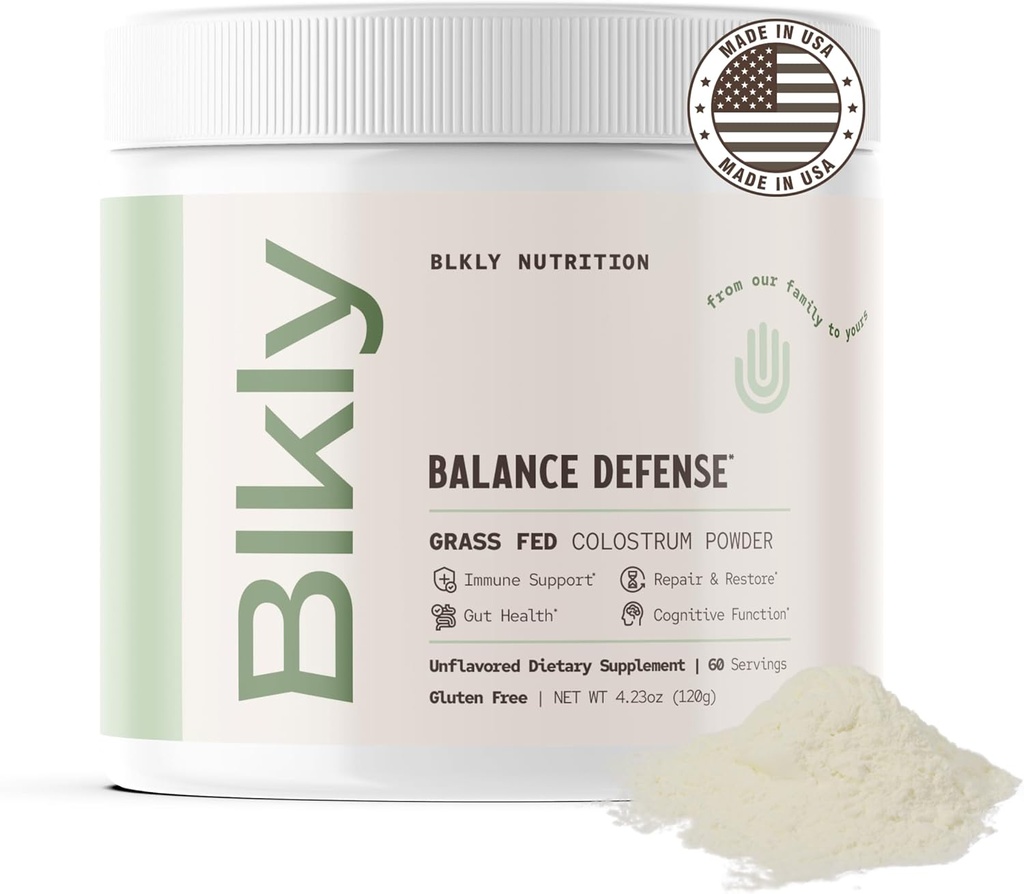 Polvere di supplemento di colostrum per la salute del fegato, supporto immunitario, recupero del muscolo e benessere | naturale IgG puro intero bovino superfood, non aromaed, 60 Serve