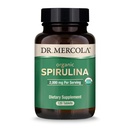 Dr Mercola Organic Spiruline - 2 000 mg - USDA Organic - Soutient la désintoxication normale et la santé immunitaire - Superaliments entiers - Non-OGM, sans gluten et sans soja - 120 comprimés