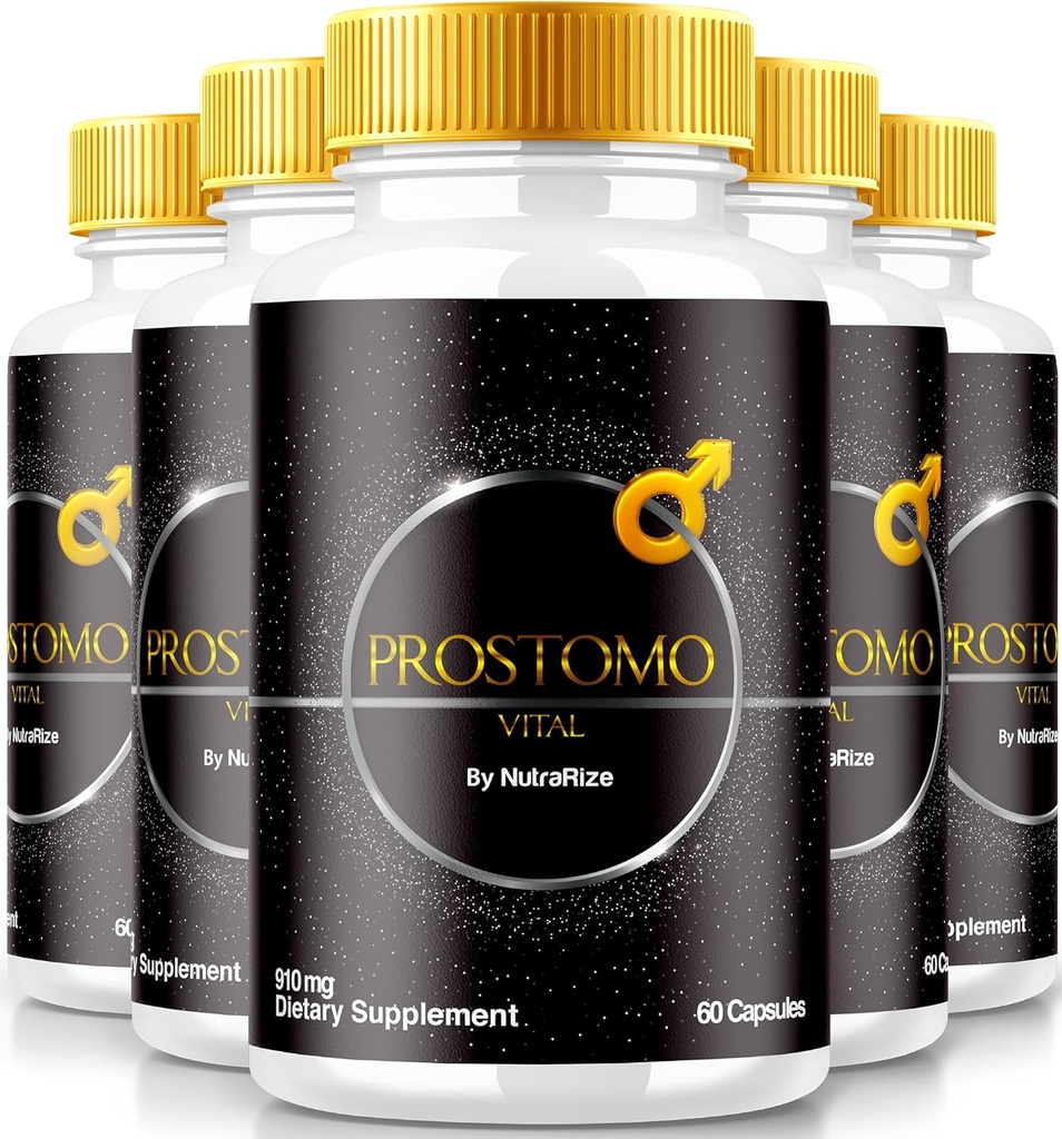 (5 Pack) Prostomo Capsule - Formula ufficiale per sostenere la salute della prostata, Tutto integratore naturale per il controllo del guadagno & ottenere benessere generale, Premium Pros Tomo Pills Review (300 capsule)