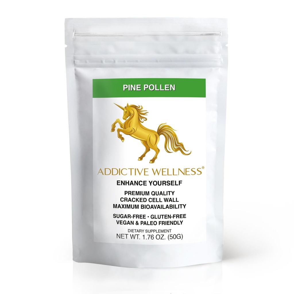 Addictive Wellness Cracked Cell Wall Pine Pollen Pulver - aus dem Masson Pine Tree