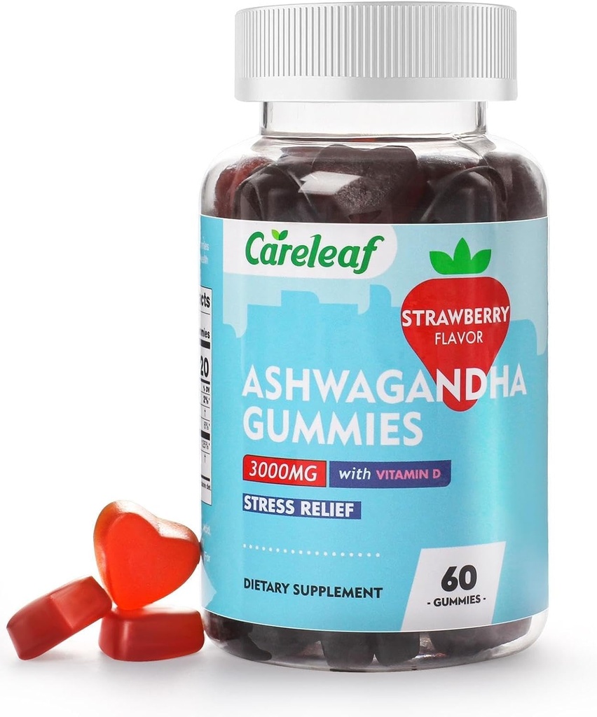 Extrait de racine d'Ashwagandha végétalien à haute puissance avec vitamine D2.