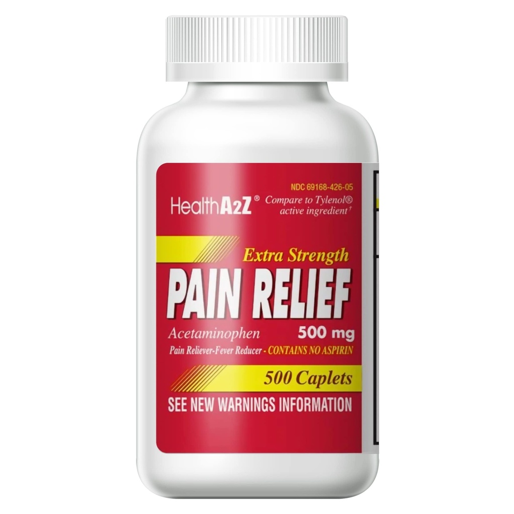 HealthA2Z® Extra Strength Pain Relief (500 Compte (paquet de 1))