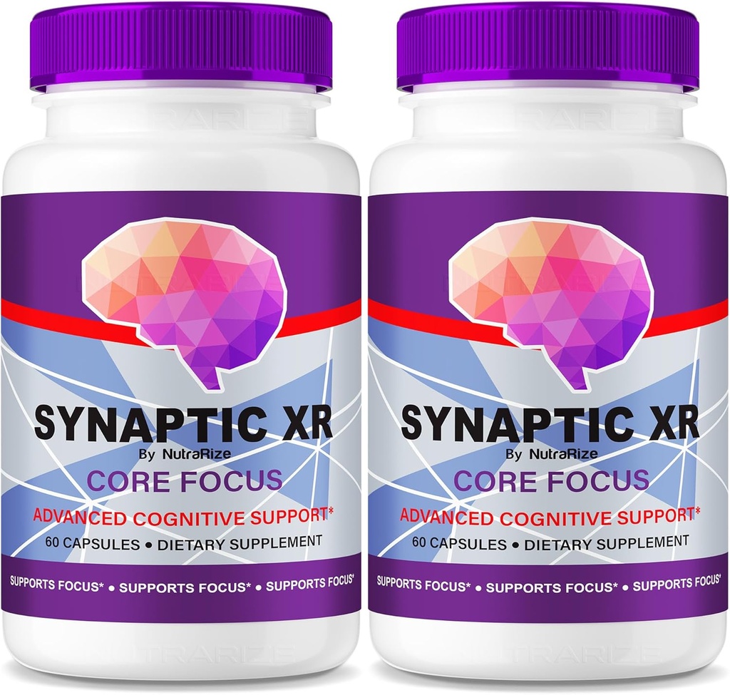 NutraRize (Pack of 2 Synaptic XR – Daily Support Capsules with a Balanced Blend for Focus, Sharpness and Everyday Performance| Pillole facili da assegnare per il benessere quotidiano (120 capsule)