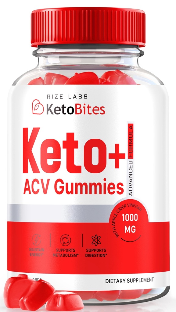 rize labs KetoBites Keto+ACV Gummies, tutti i gommi naturali per la perdita di peso avanzata, supplemento di Aceto di Sidro di Mele, Recensioni ufficiali (60 Gummies)