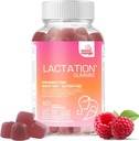 Lactation and Postpartum Support Gummies - with Blessed Thistle, Fennel Seed, Milk Thistle, Moringa, Sunflower Lecithin, Vitamin D3 & B12 - Increase Milk Supply Milk Production