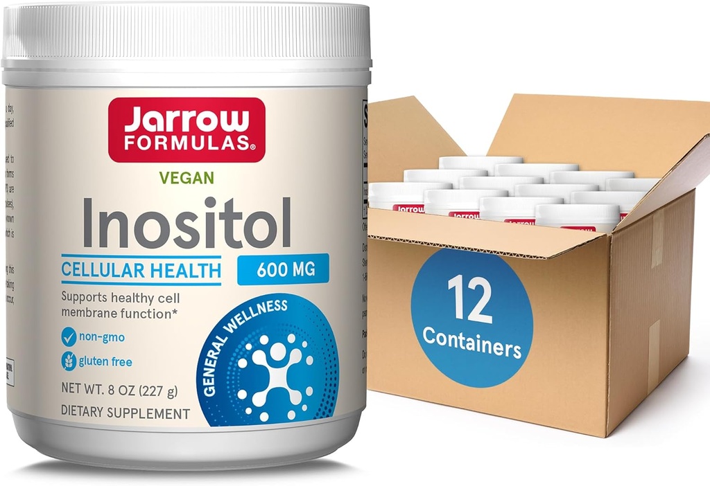 Jarrow Formeln Inositol 600 mg, Nahrungsergänzungsmittel für Zelluläre Gesundheitsunterstützung, 8 Unzen Pulver, Ungefähr 378 Tage Versorgung