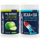 Reebok REEEnergize & REECover Bundle | PreWorkout + BCAA Performance Pack | Sour Green Apple & Rocket Moon Pop | Komplettes Trainingssystem