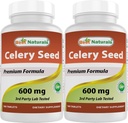 Best Naturals Celery Seed 600 mg 180 Tabletten (180 Count (Pack von 2))