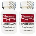 Herz-Kreislauf-Forschung Lipothiamin B Supplement 120 Tabletten - Vitamin B1 Jetzt mit Alpha Lipsäure - 2 X 60 Zähler