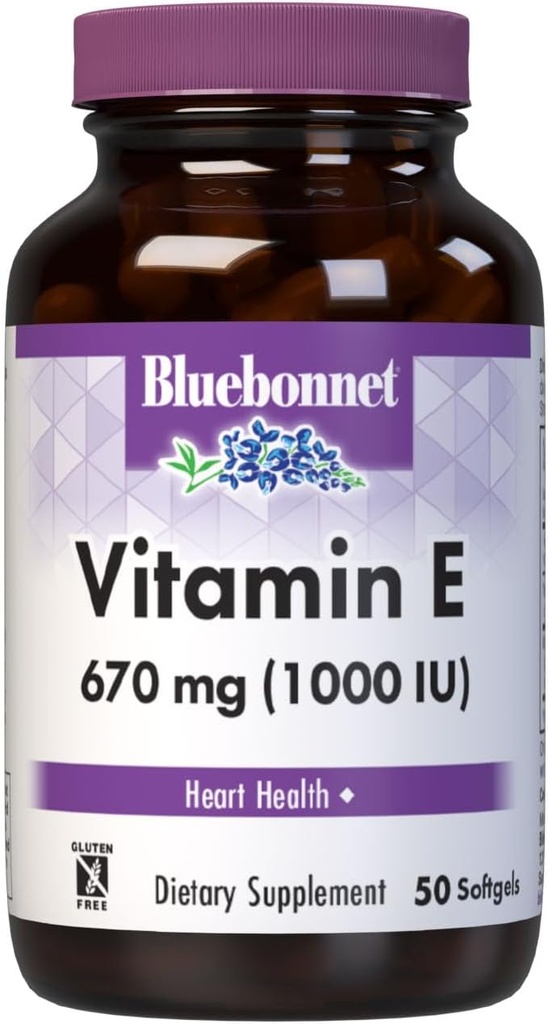 BlueBonnet Vitamina E 1000 IU Mixed Softgels, 50 Count