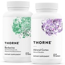 THORNE - Sforzo e supporto immunitario Bundle - Berberine & Adrenal Cortex - 30 a 60 Serve