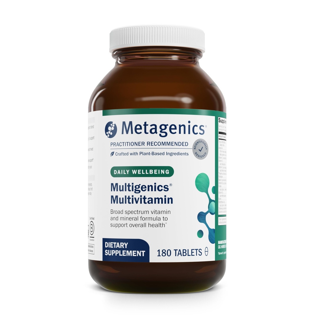 Metagenics Multivitamin - Tägliches Multivitamin mit Beta-Caroten, Folsäure, Calcium & Magnesium - unterstützt Knochen, Herz, Immun- und Zellgesundheit* - Non-GMO, Glutenfrei - 180 Tabletten