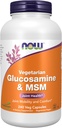 NOW Integratori alimentari, Glucosamina & MSM (GreenGrown® Glucosamine), Vegetariano, 240 capsule di Veg