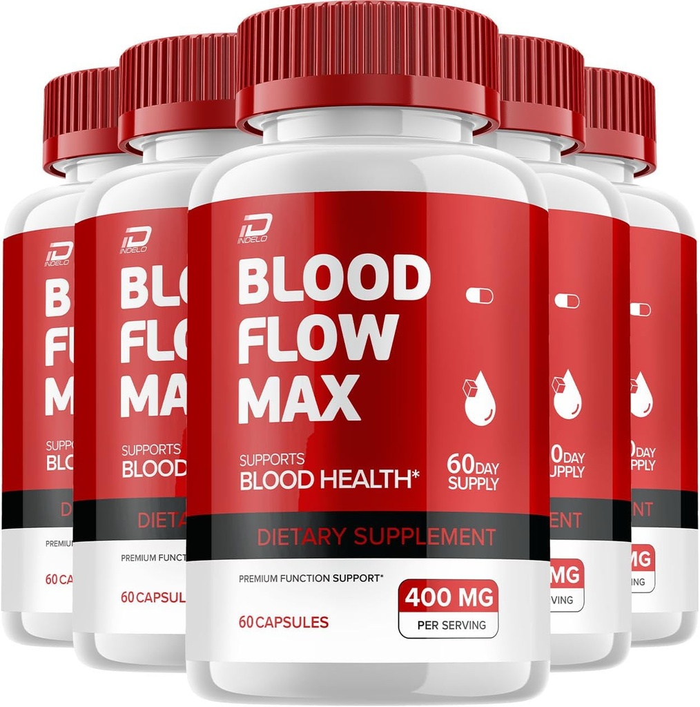 Blood Flow Max Capsule - BloodFlowMax Advanced Formula, BloodFlow Max Extra Strength, Overall Wellness,All-Natural Vitamine, Bewertungen (5 Pack - 300 Kapseln)