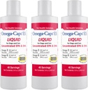 Soluzioni per la salute degli animali ES Liquido per cani e gatti, EPA e DHA concentrati, Supplemento liquido Omega-3, acidi grassi, antiossidanti, vitamine minerali, Supporti Giunti sani, Pelle & Coat, 24-oz