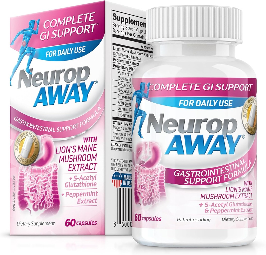 NeuropAWAY Élevez votre formule de soutien Gut Health GI