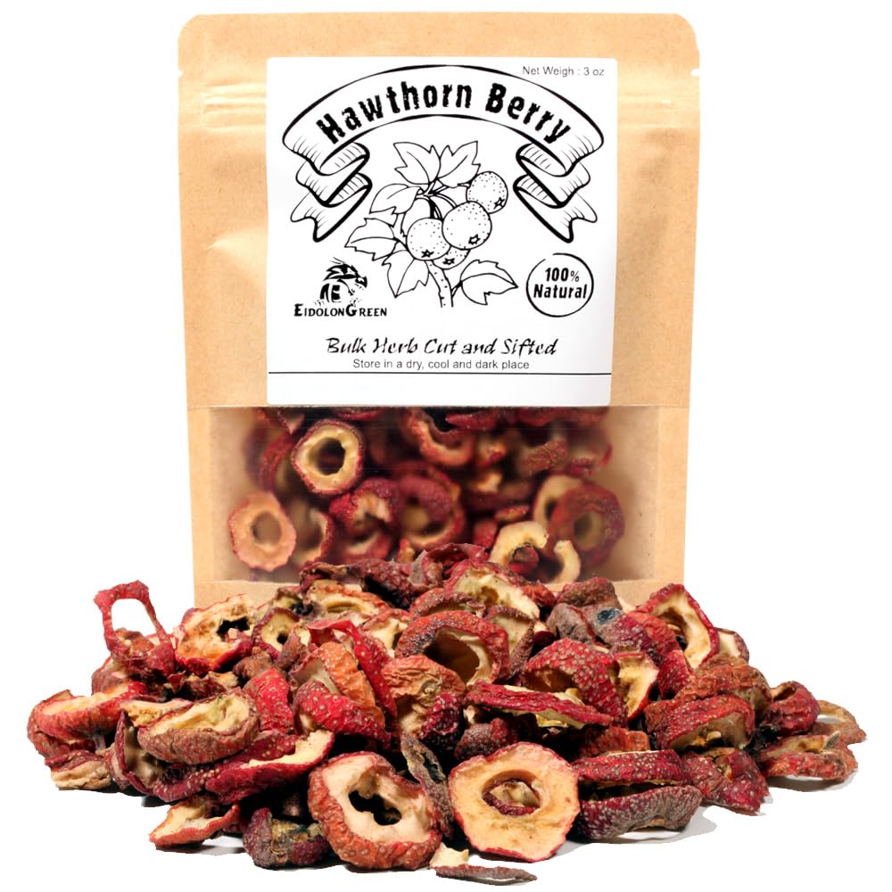 EidolonGreen [China Medicinal Herb] Hawthorn Berry (Shanzha/Dried Hawthorne/$楂/사ked 열매) Getrocknete Kräuter 3 Oz (88 g)