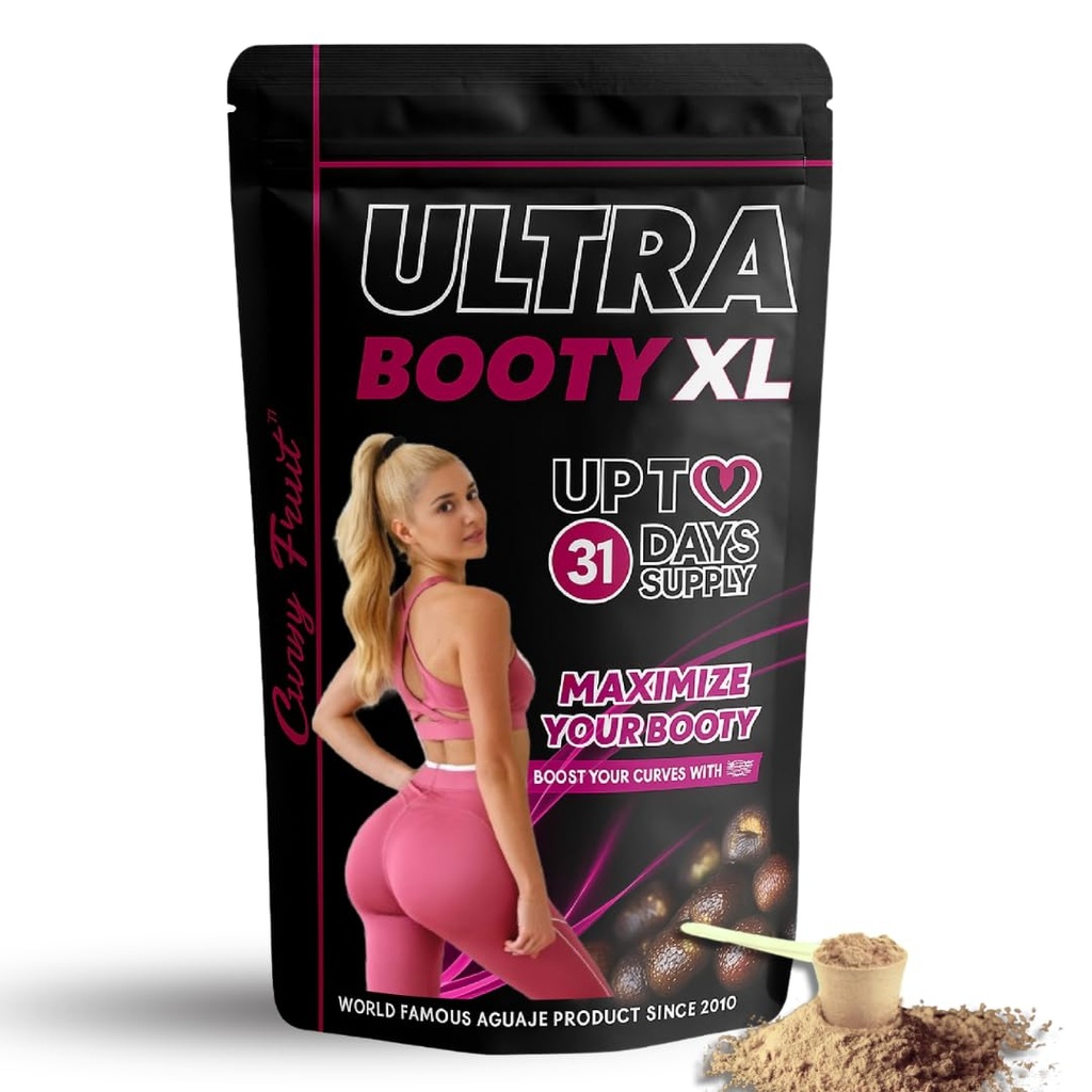 Maximieren Sie Ihr Booty-Wachstum - Aguaje + Black Maca Root Powder erzielen Sie Ihre Traum-Kurven in Wochen - 31-Day-Versorgung (4.9 Oz)