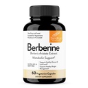 Sandhu Berberine HCL Supplément 500mg par capsule avec extrait de 97% de Berberis Aristota Pure.