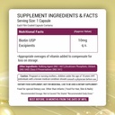 Estratto di supplemento Biotina a base vegetale con bloccanti DHT, Omega & Biotin, Supporta la sintesi di Keratin | per capelli più forti, pelle e chiodi - 90 capsule di Veg
