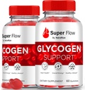 (2 Pack) Super Flow Glycogen, SuperFlow Glycogen Support Gummies, Super Flow Glyco Optimizer, Official SuperFlow Glyco Optimiser Gummy, Super Flow Detox Cleanse, Super Flow Glycol (120 Gummies)