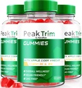 (3 Pack) Peak Trim Keto Gummies, Official PeakTrim Keto ACV Gummies, Tutti Natural Keto Gummy s, Aceto di sidro di mele 1000MG, Supplemento di massima resistenza per sostenere gli obiettivi di fitness, Recensioni (180 Gummies)