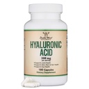 Suppléments d'acide hyaluronique -180 Capsules (Effets d'amélioration du sérum d'acide hyaluronique pour le visage) 200mg par portion pour le vieillissement de la peau et du visage (Acido Hialuronique) Sans gluten par double bois