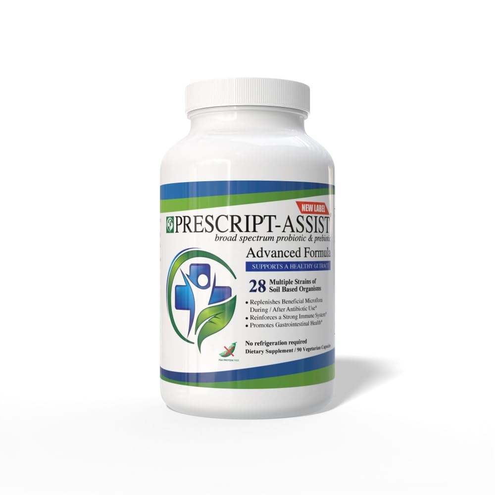 Prescript-Assist Präzipt-Assist Präbiotika & Probiotika für Verdauungs- und Immungesundheit. 28 Strains Soil-Based Microflora - Vegan, unterstützt Muskelrückgewinnung & Gut Gesundheit, 90 Kapseln