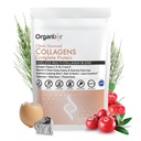 Polvere di peptidi di collagene di organixx con vitamina C, tipi I, II, III, V, X Collagene idrolizzato, capelli, chiodo, pelle, Bone & Joint Health, supporto di invecchiamento, pulito Sorgente, senza glutine, 30 Serve